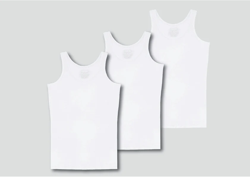 Boys' Lycra Tank Top Pack Of 3 - Image 2
