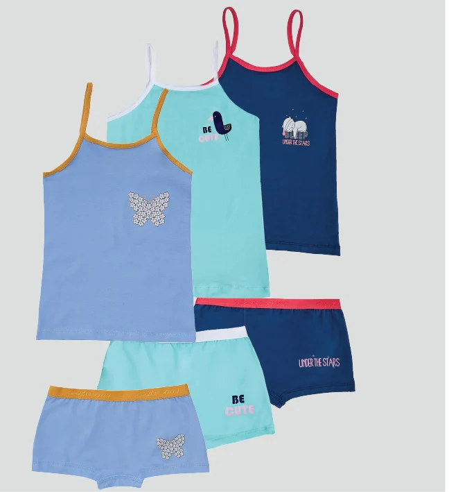 Printed Girls Set (Top-Bottom) Pack Of 3 - Image 2